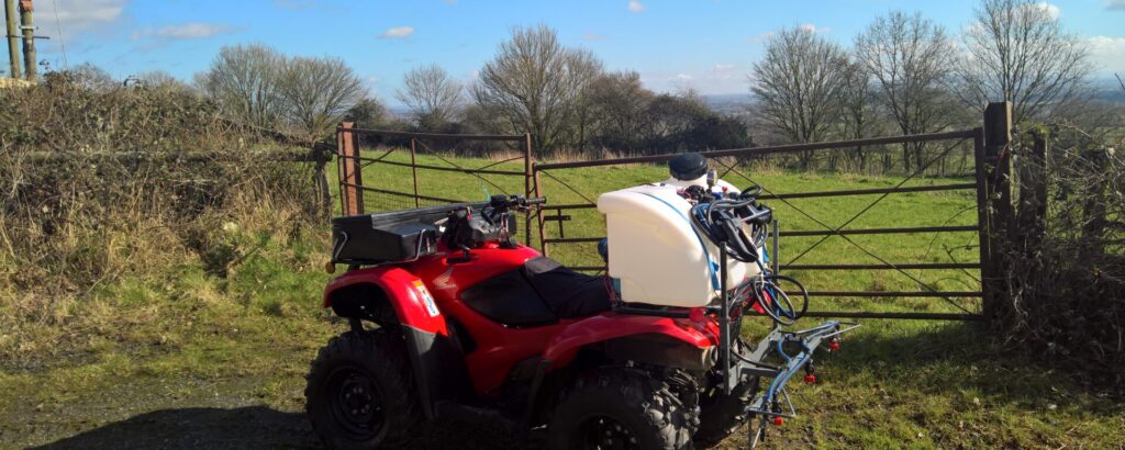 Paddock Amenity Weed Spraying Control Little Malvern Farms Compact Tractors Hire – Gator hire ATV – Quad Bike Hire paddock maintenance