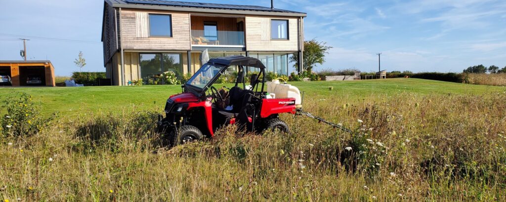 Paddock Amenity Weed Spraying Control Little Malvern Farms Paddock Spraying Little Malvern Farms paddock maintenance to get the best out of your grasslandPaddock Services Malvern Worcestershire Malvern landscapers Compact Tractor ATV Gator Hire