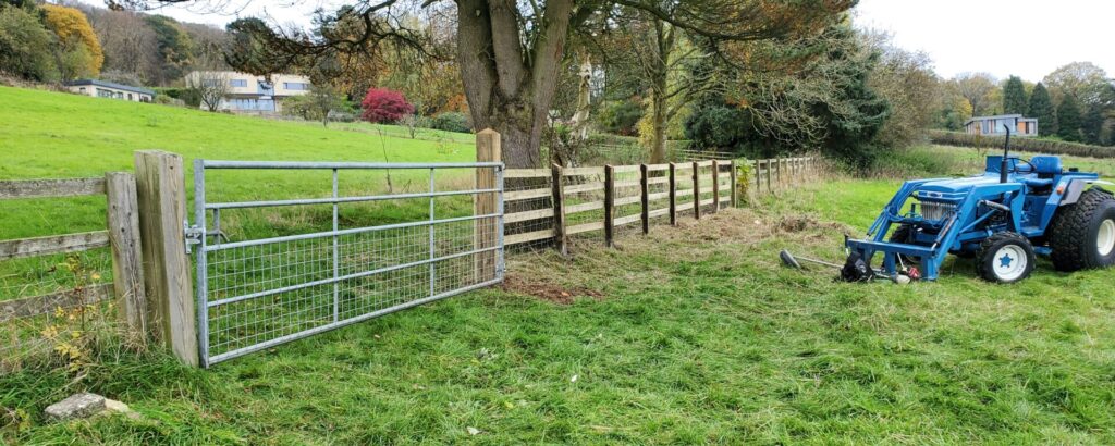 Paddock Maintenance Services Little Malvern Farm Fencing Post and Rail Fencing